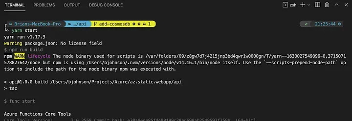Add CosmosDB to your Serverless GraphQL API