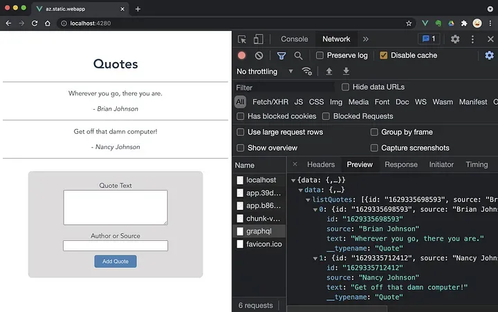 Add a Serverless GraphQL API to your Azure Static Web App