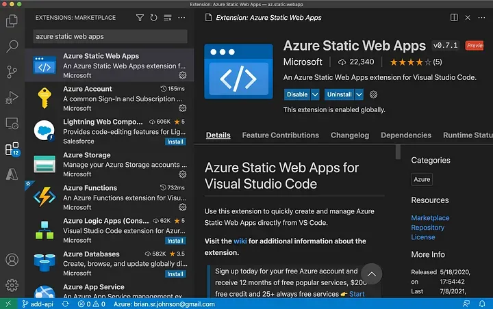 Add a Serverless GraphQL API to your Azure Static Web App