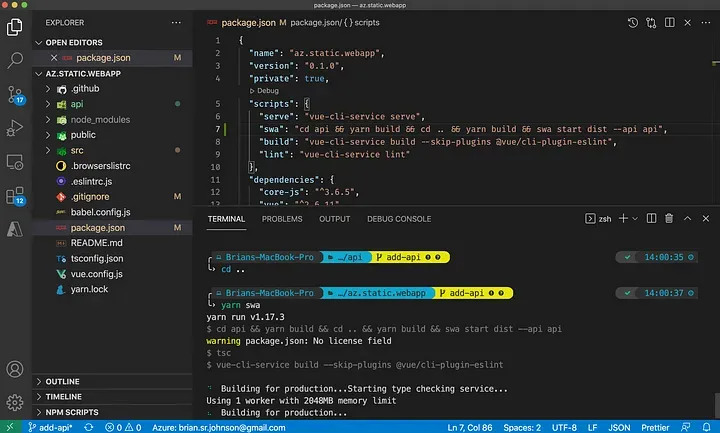 Add a Serverless GraphQL API to your Azure Static Web App