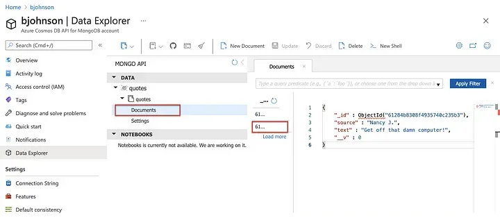 Add CosmosDB to your Serverless GraphQL API
