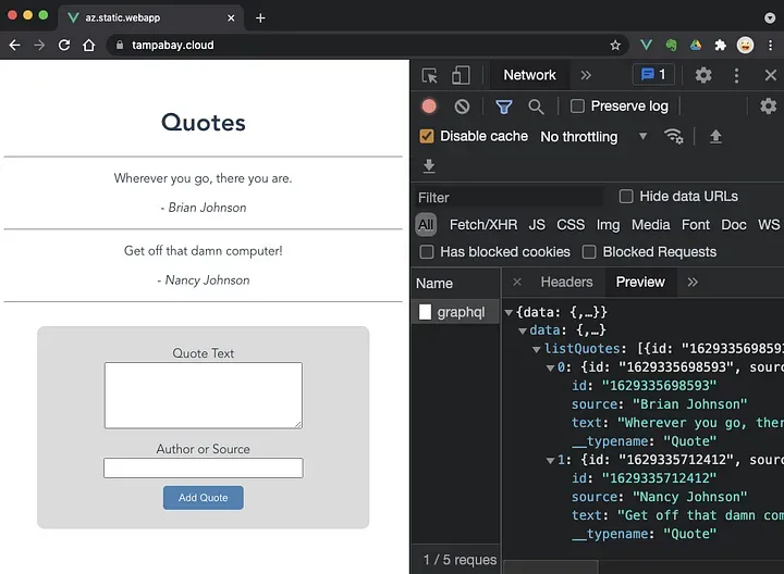 Add a Serverless GraphQL API to your Azure Static Web App